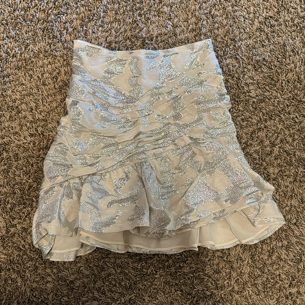 IRO Paris Cartis High Waisted Ruffle Mini Skirt